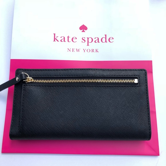 Kate Spade Classic Black Wallet Stacy Laurel St - Picture 6 of 6